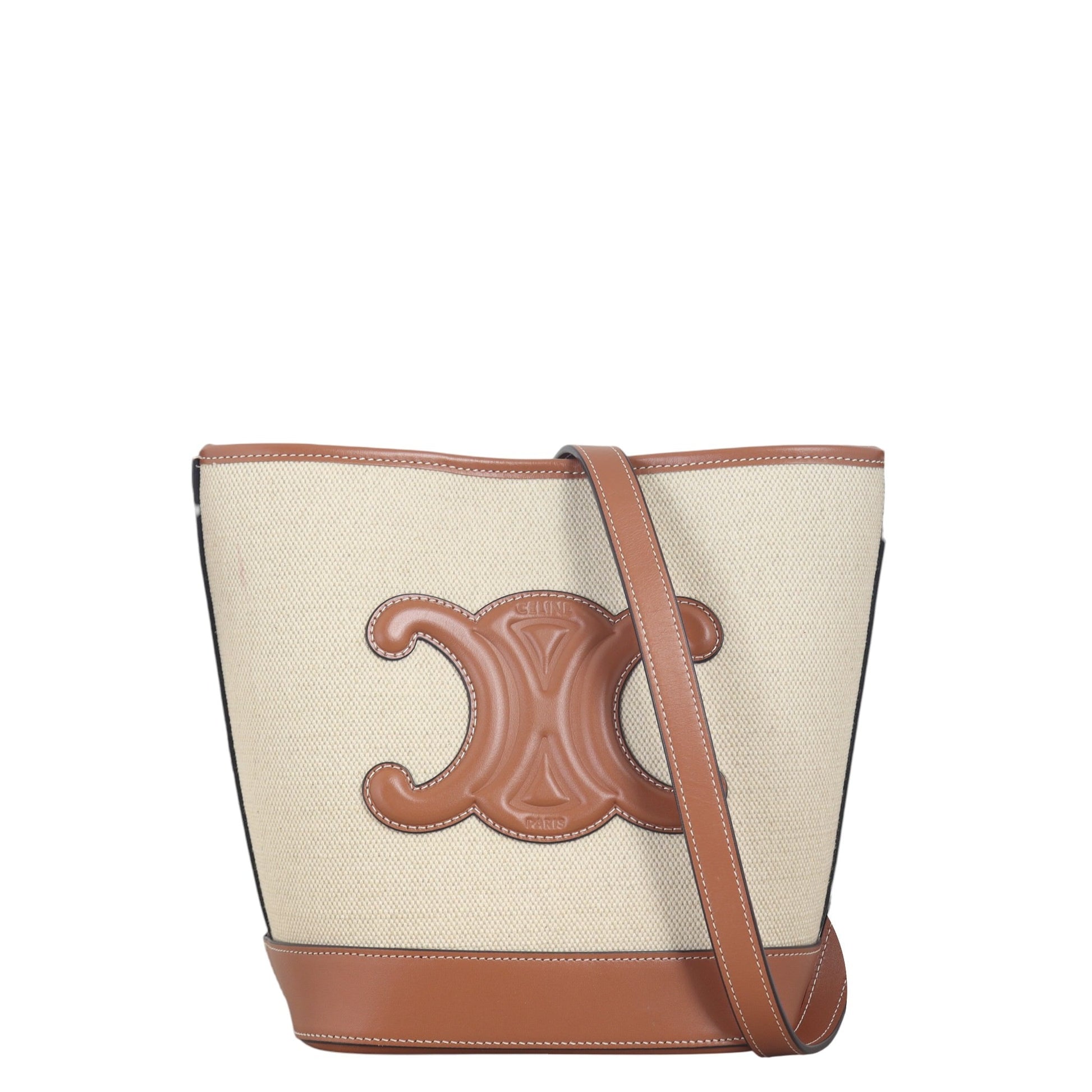 Celine Triomphe Bag Canvas Bucket Bucket Bag