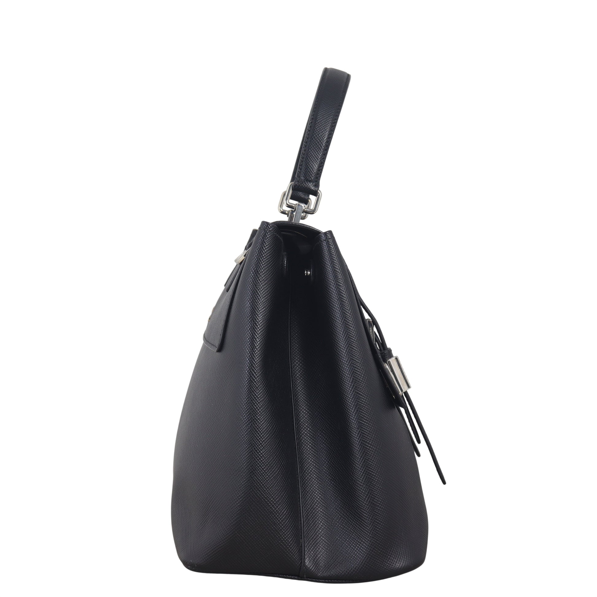 Prada Saffiano Cuir Top Handle Tote Handbag Tote Bag
