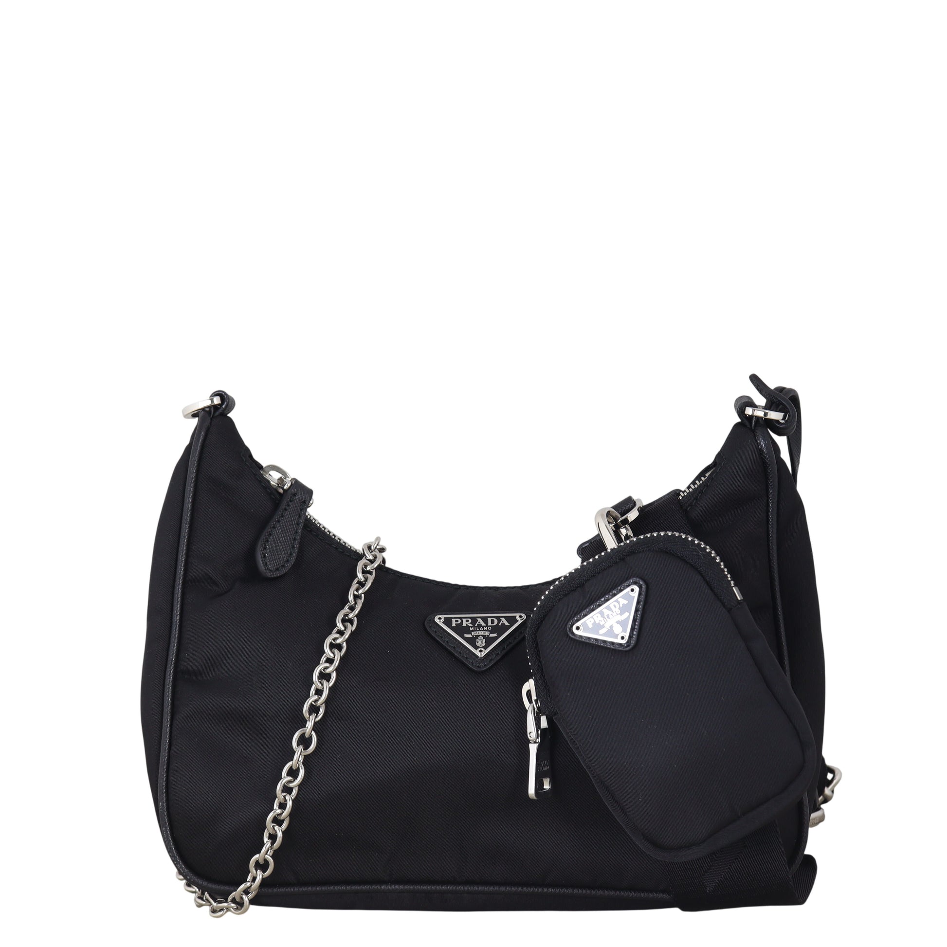 Prada Crossbody Bag Re-Edition Tessuto Shoulder Bag 15 Nylon Black