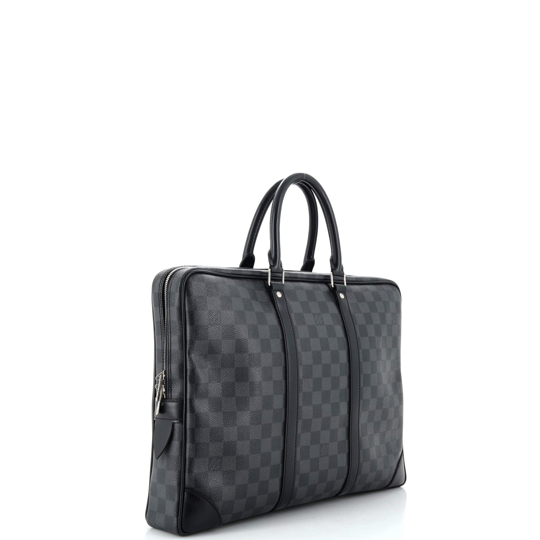 Louis Vuitton Porte Documents Voyage Briefcase Damier Graphite Pm Travel Bag