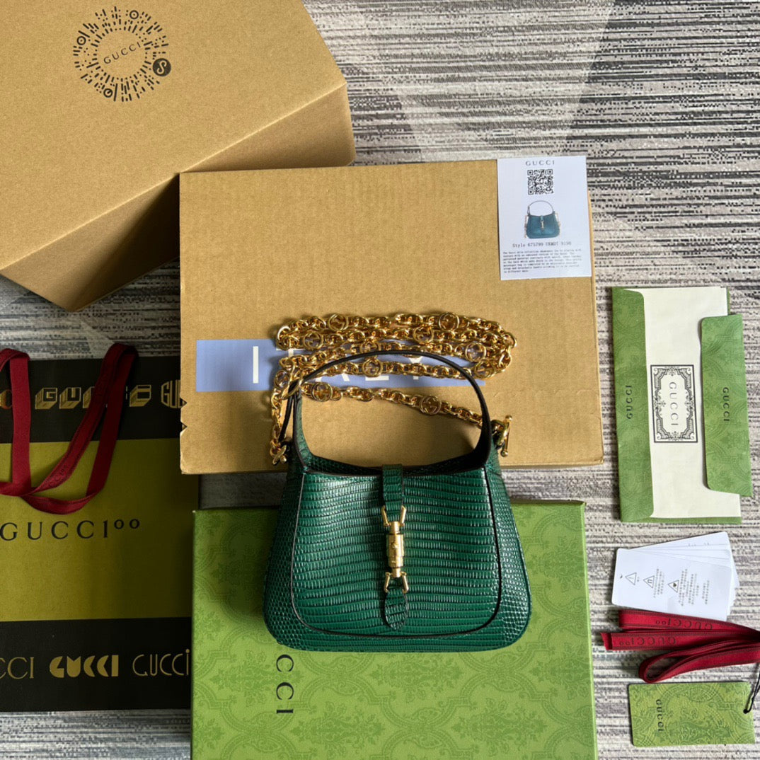 gg Jackie Lizard , ’s Green Mini Bag