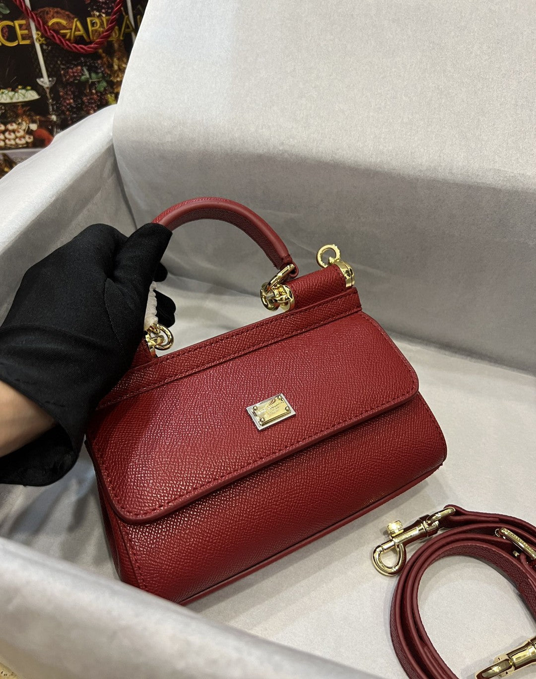 Sicily Dauphine Red Small Travel Bag