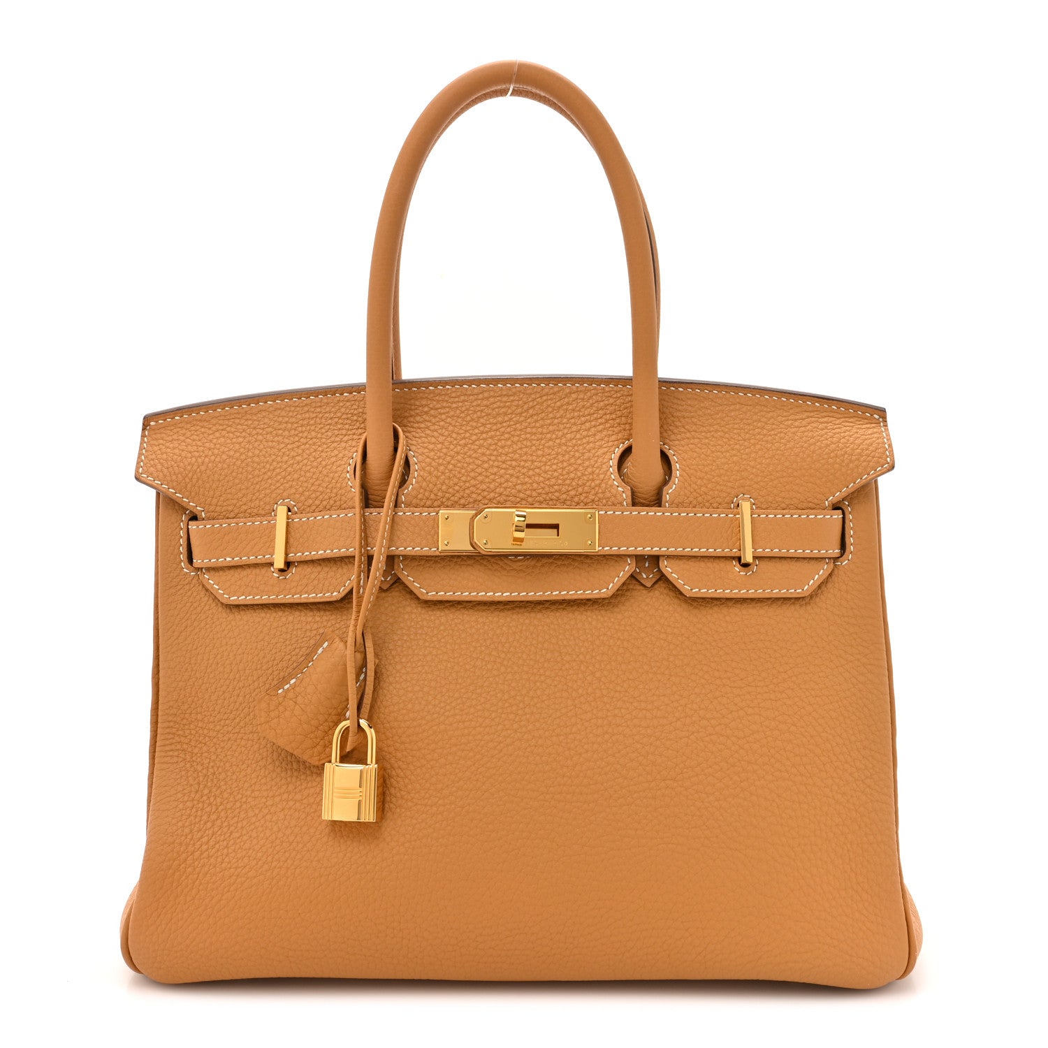 Hermes Togo Birkin Natural Sable Handbag Travel Bag