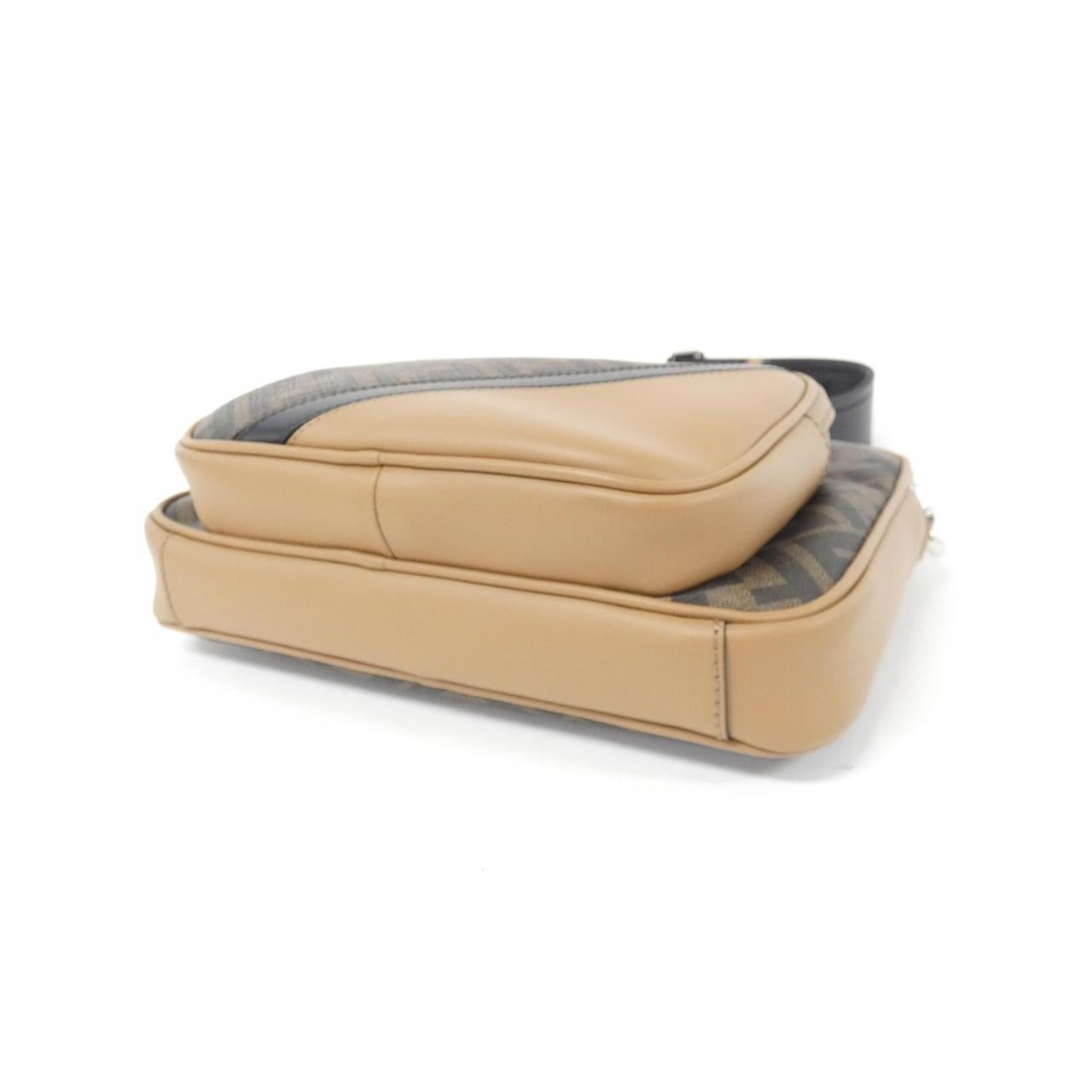 Fendi 7Va607 Alka Coated Shoulder Bag Canvas