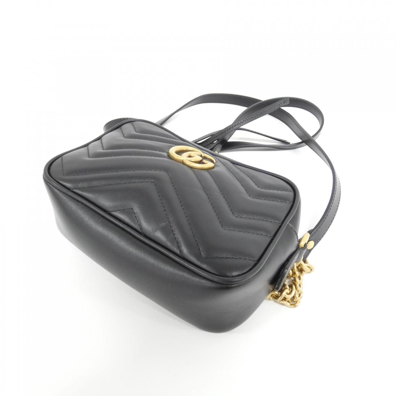Gucci Marmont Quilting Chevron Shoulder Bag Leather Bag 3