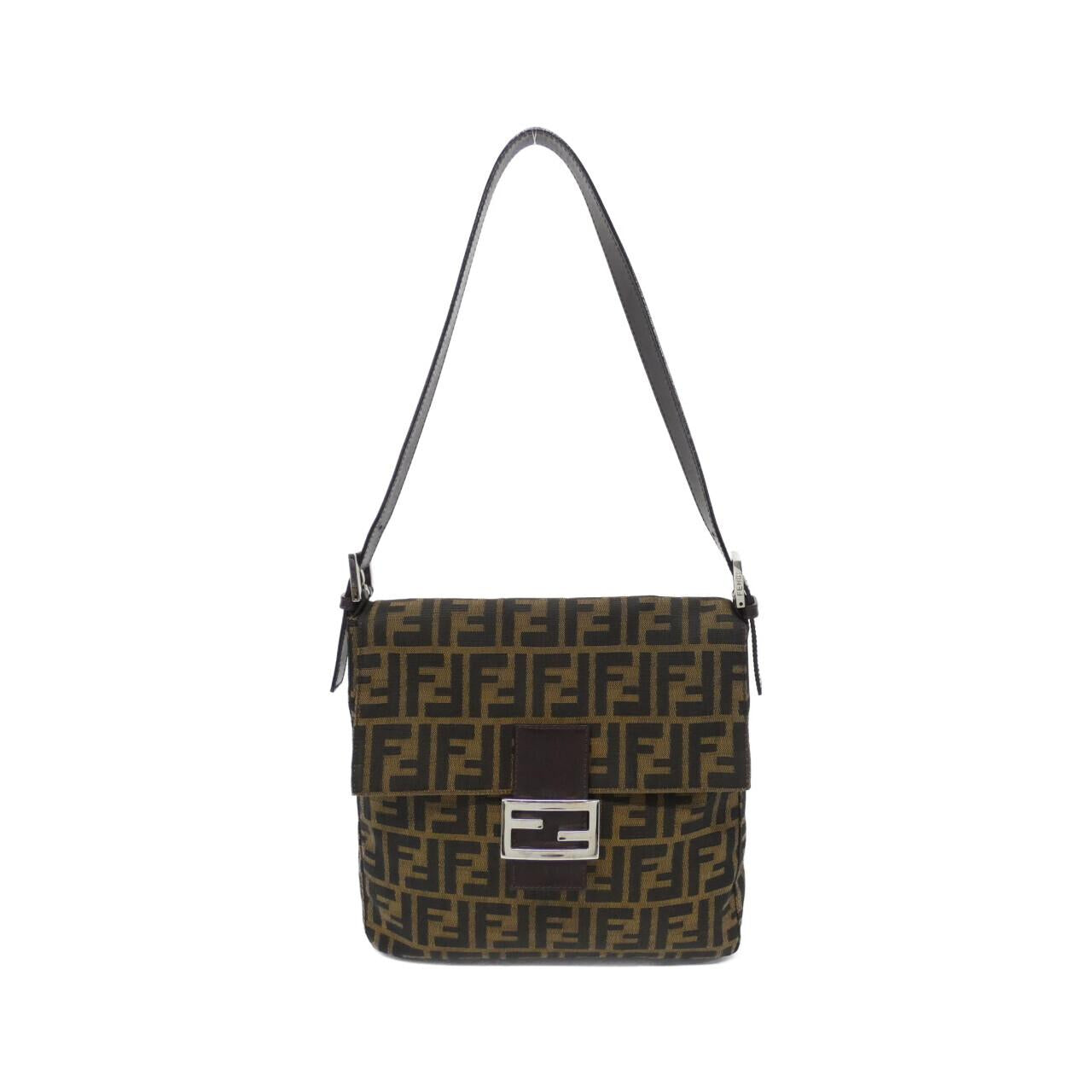Fendi Mamma Baguette Shoulder Bag Canvas