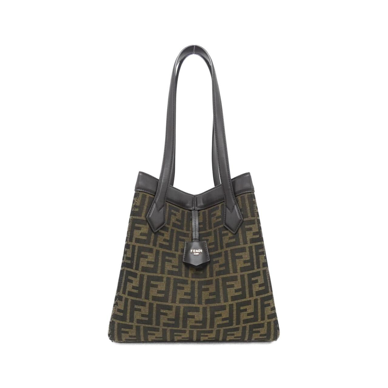 Fendi Origami Calf Shoulder Bag Canvas Medium Calf Shoulder Bag