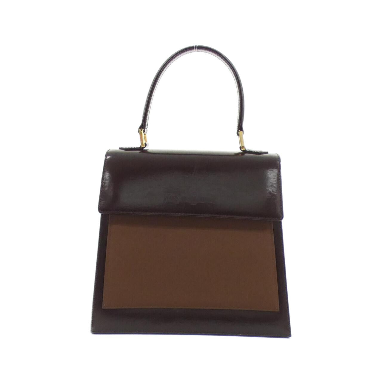 YSL Saint Laurent Yves Bag Leather Nylon Travel Bag