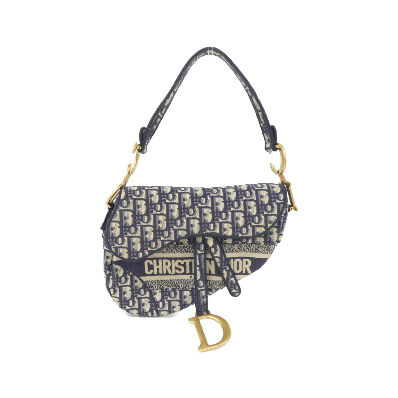 Dior Christian Oblique Shoulder Bag Canvas Canvas Shoulder Bag