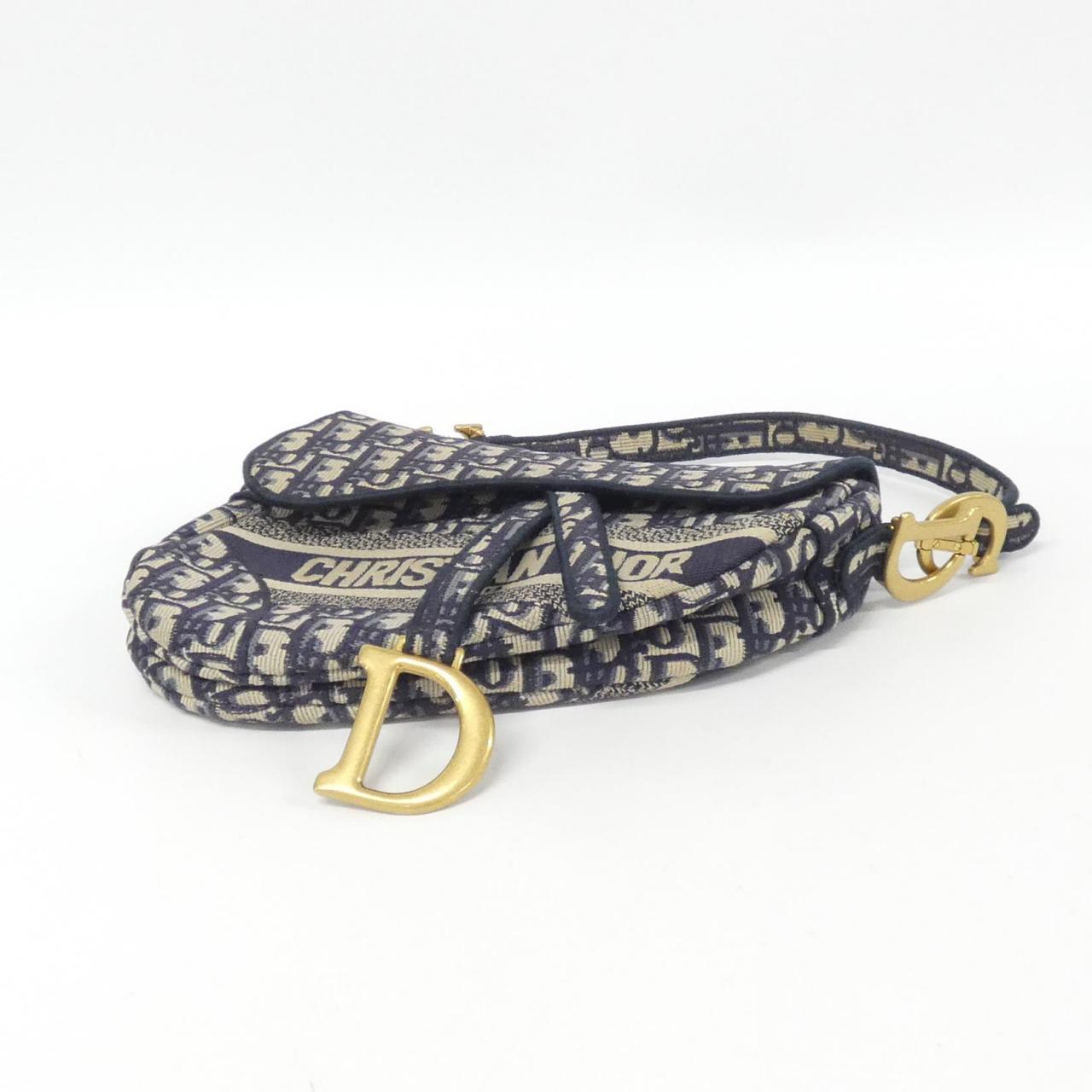 Dior Christian Oblique Shoulder Bag Canvas Canvas Shoulder Bag