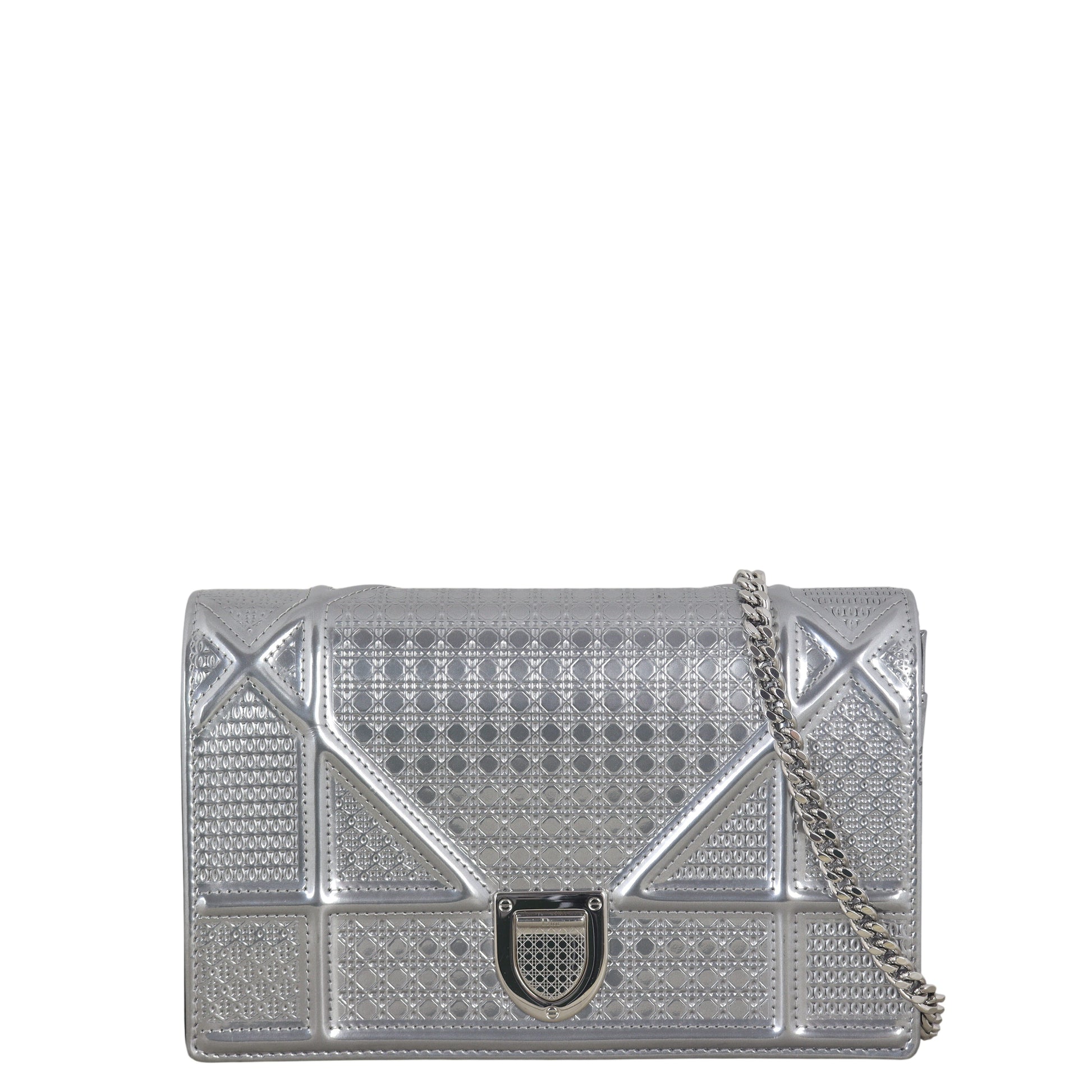 Dior Crossbody Bag ama Wallet on -Cannage 8 Micro Chain Shoulder Bag