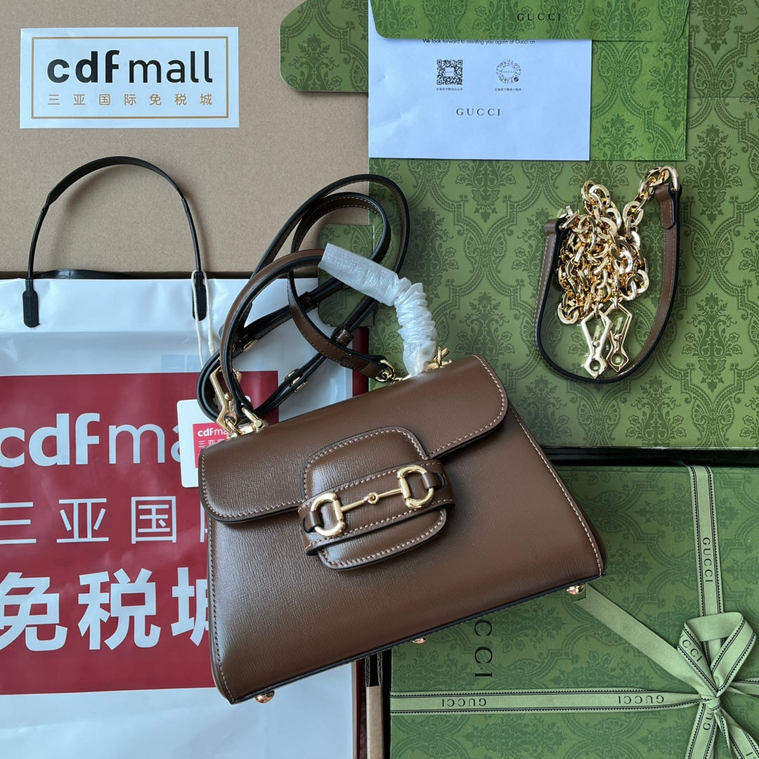 gg Ophidia gg Horsebit , Brown Mini Bag