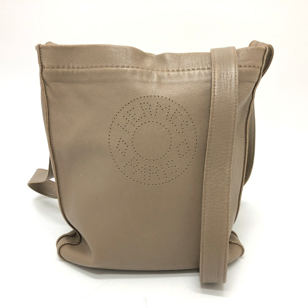 Hermes Shoulder Bag Crude Cell Leather Brown