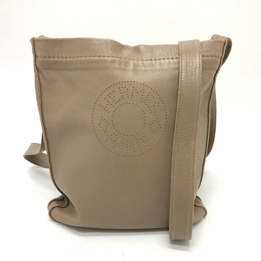 Hermes Shoulder Bag Crude Cell Leather Brown