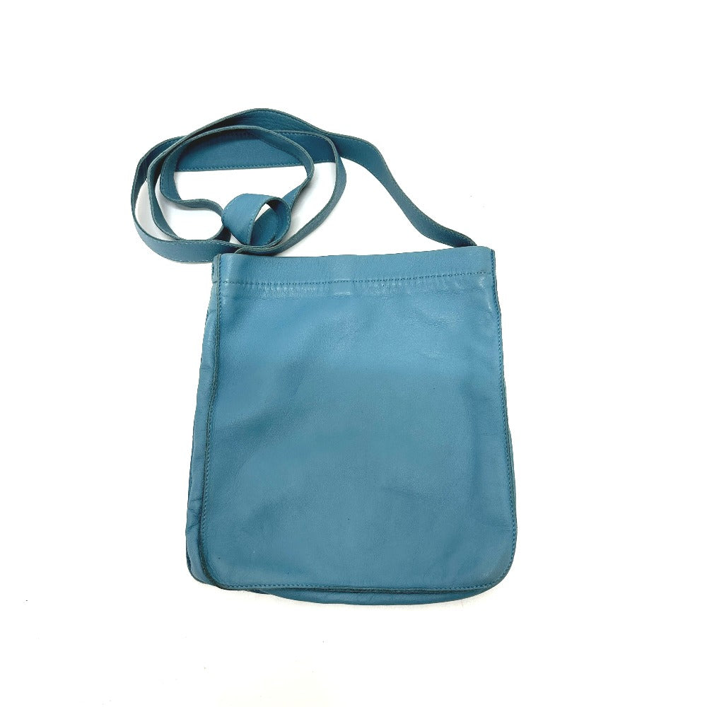 Shoulder Bag Crude Cell Leather Blue