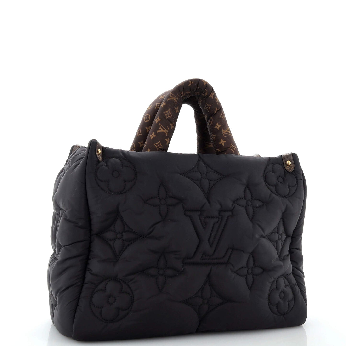 Louis Vuitton Pillow Onthego Tote Econyl Mm Nylon Quilted Tote Bag