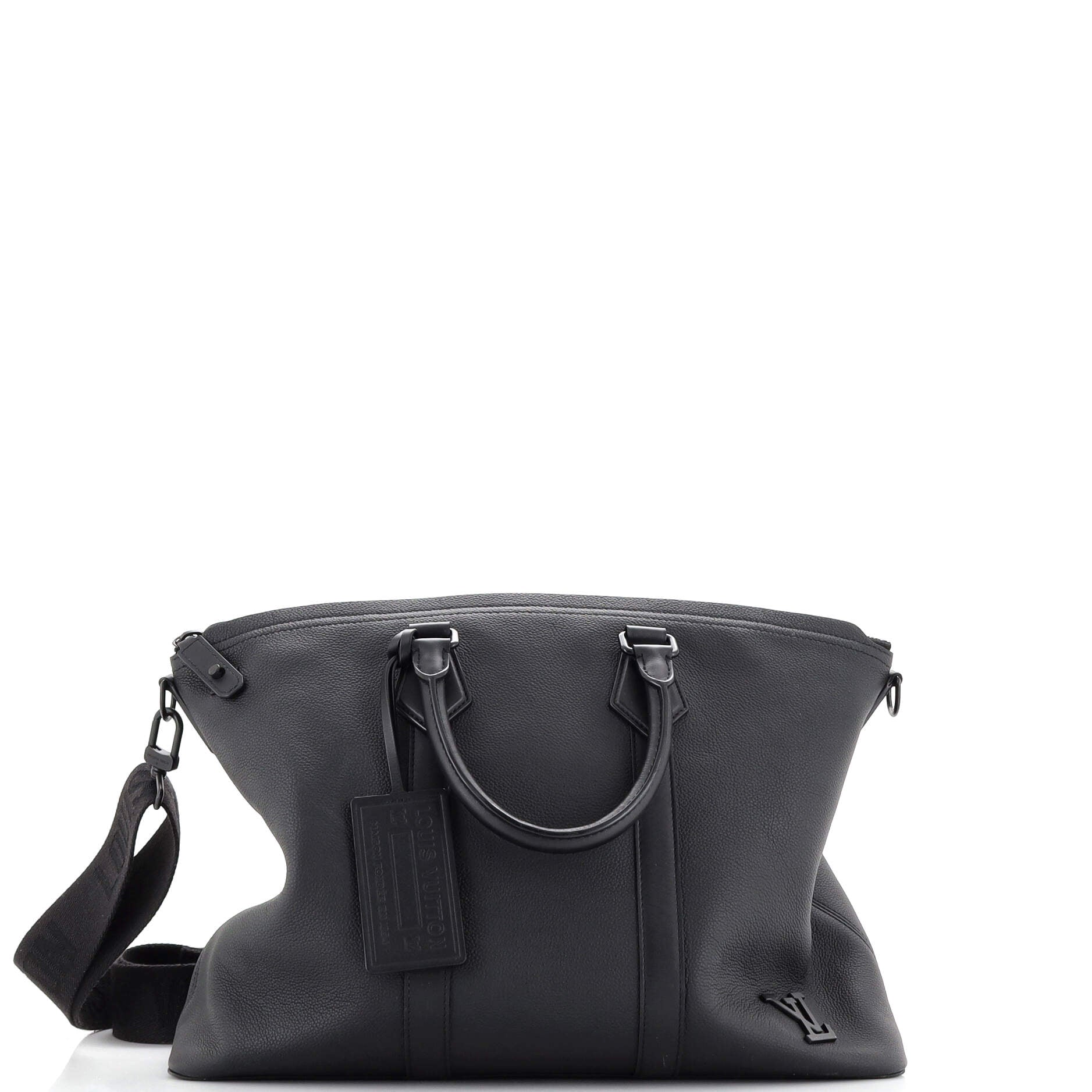 Louis Vuitton Aerogram Lock It Tote Leather Tote Bag