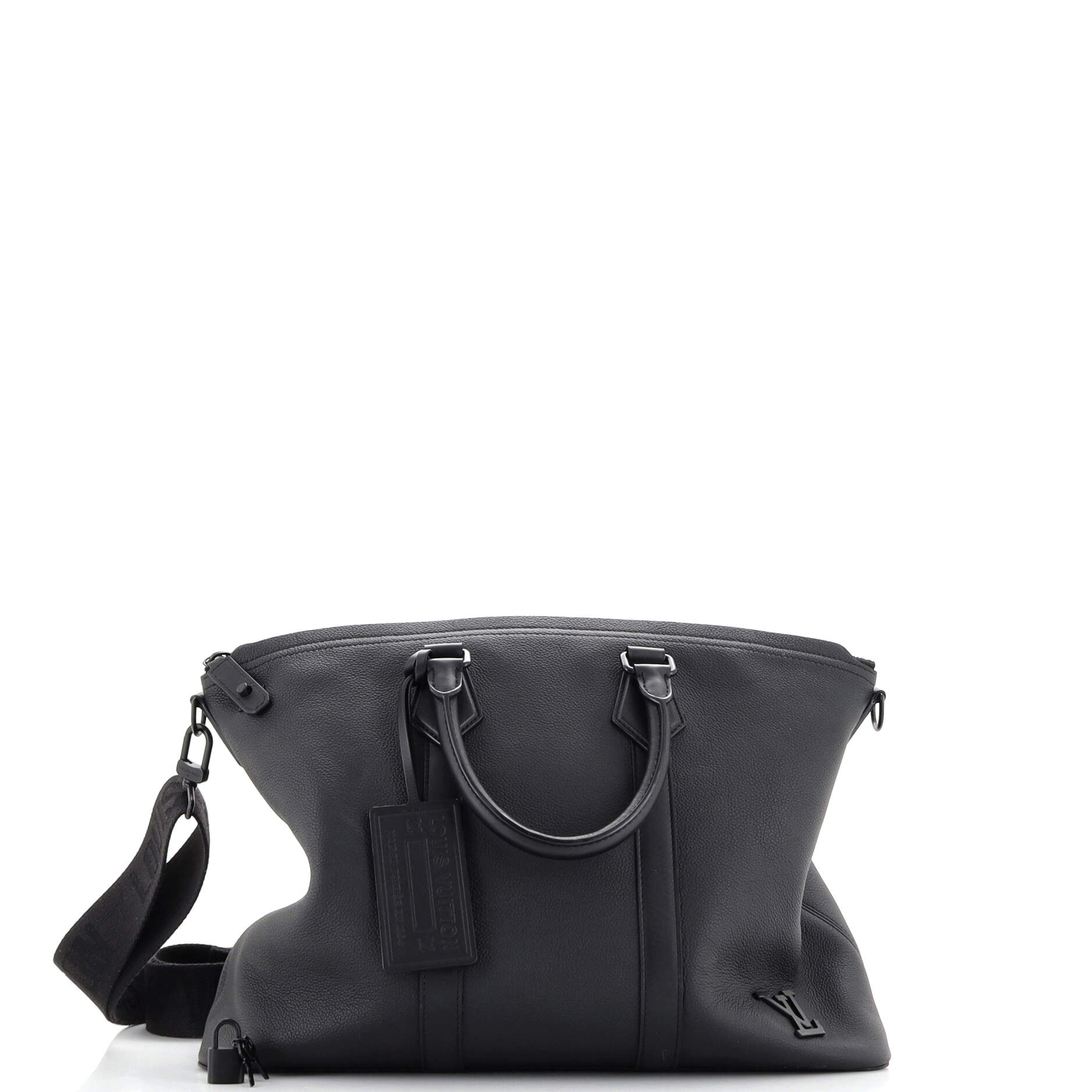Louis Vuitton Aerogram Lock It Tote Leather Tote Bag