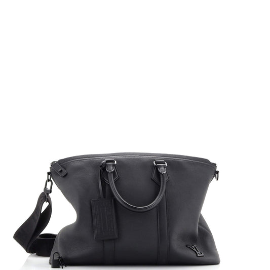 Louis Vuitton Aerogram Lock It Tote Leather Tote Bag