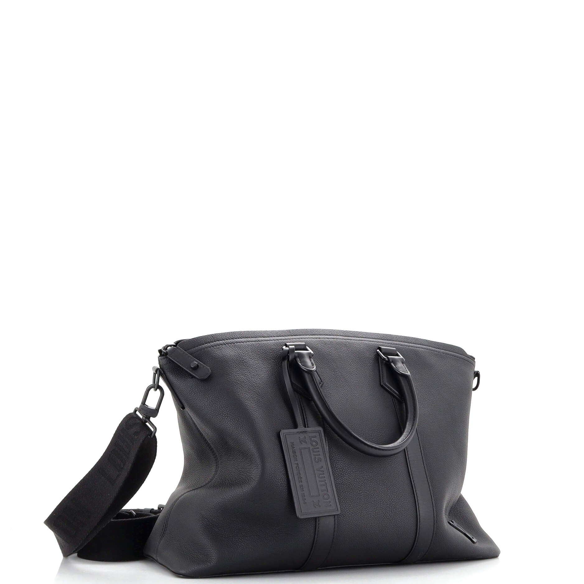 Louis Vuitton Aerogram Lock It Tote Leather Tote Bag