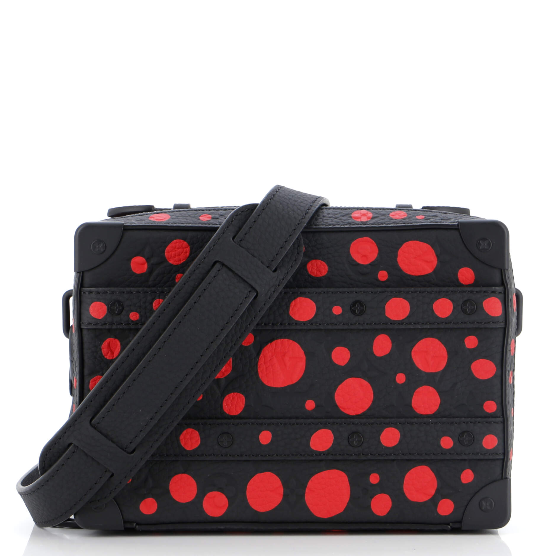 Louis Vuitton Handle Soft Trunk Bag Yayoi Kusama Infinity Leather Monogram Shoulder Bag