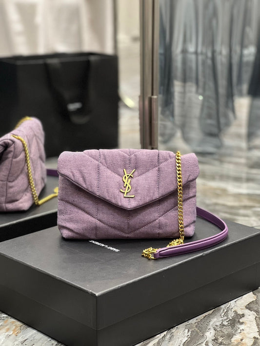 YSL Saint Laurent Puffer Handbag Toy Travel Bag