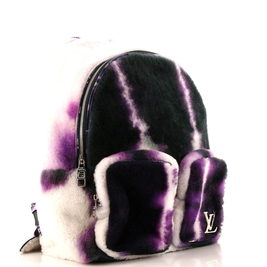 Louis Vuitton Multipocket Backpack Tie Dye Shearling