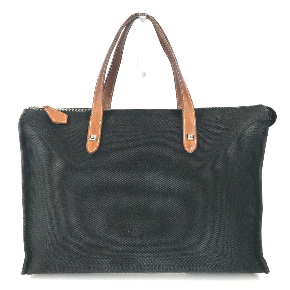 Business Bag Medall Studs Leather Canvas Travel Bag