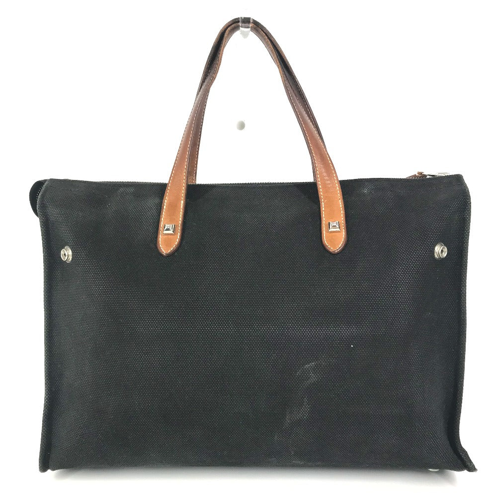 Business Bag Medall Studs Leather Canvas Travel Bag