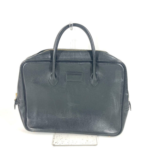 Hermes Business Bag Eiffel Mens Leather Black Travel Bag