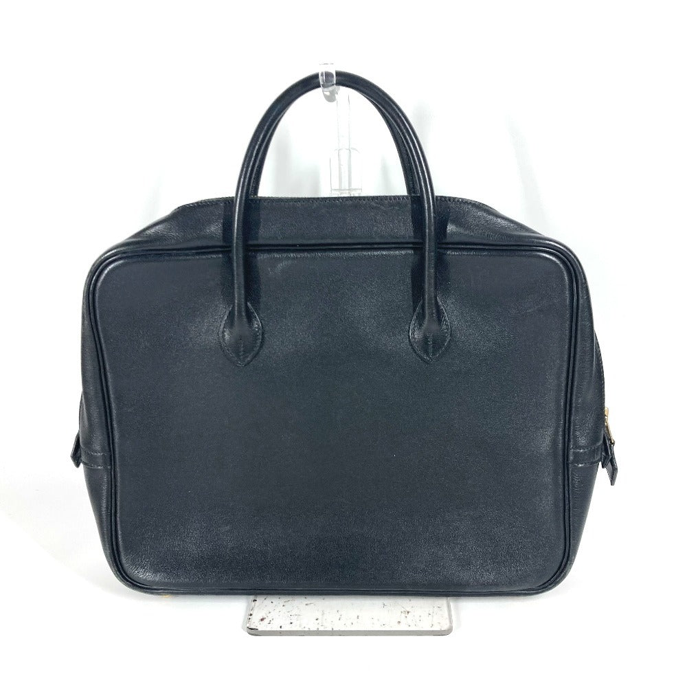 Business Bag Eiffel Mens Leather Black Travel Bag