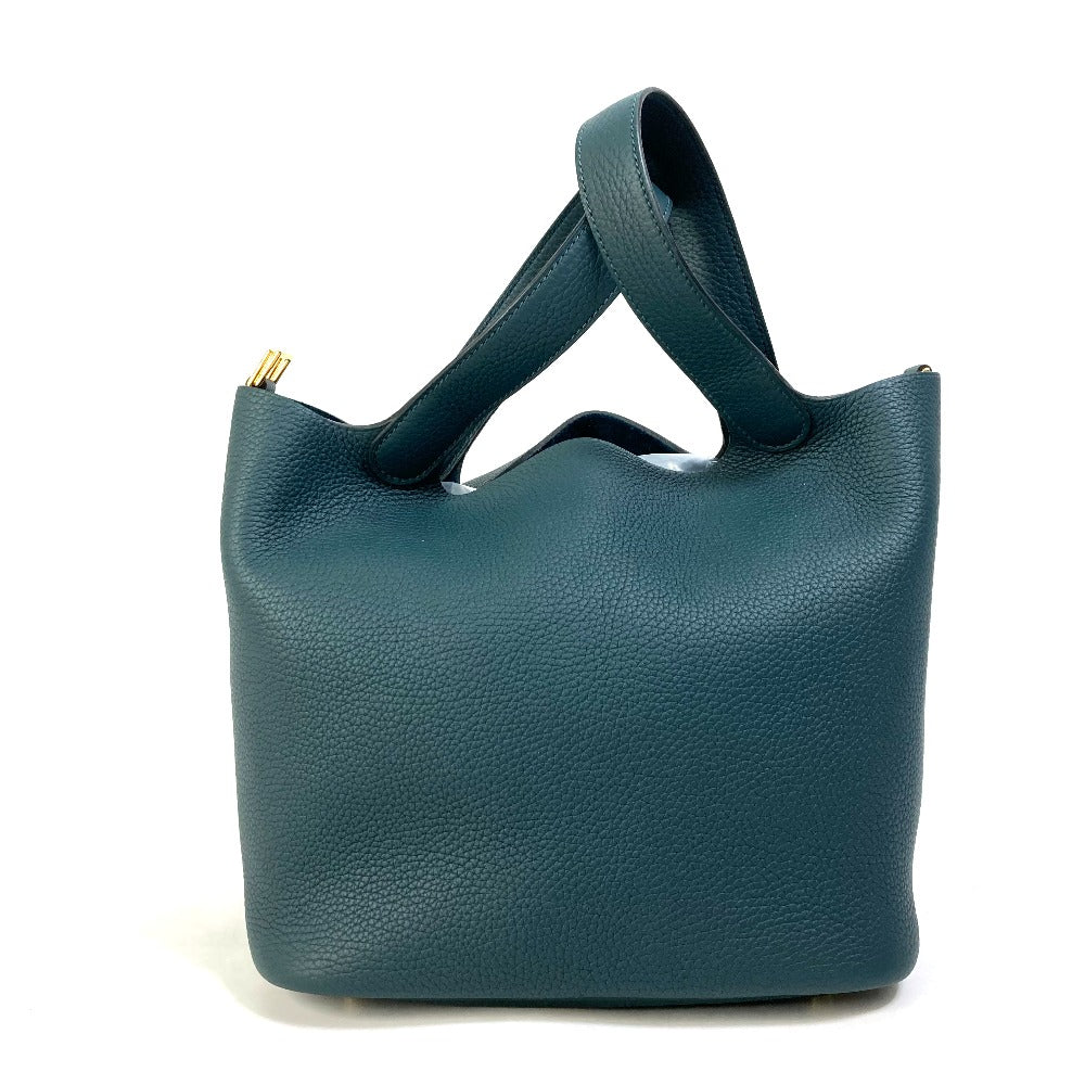Taurillon Clemence X Type Pico Lock Mm Blue Green Travel Bag