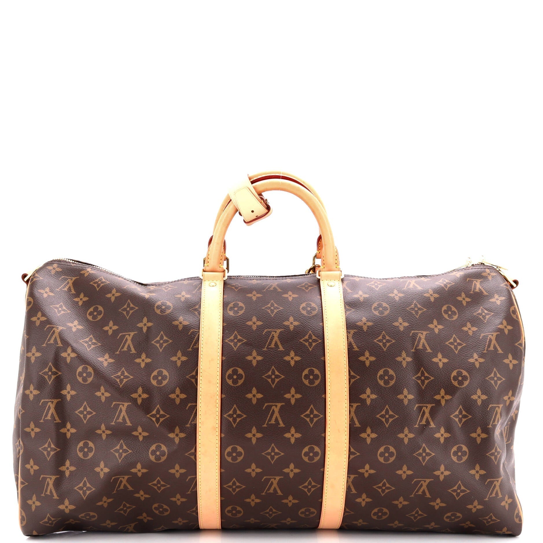 Louis Vuitton Keepall Bandouliere Bag Canvas Monogram Travel Bag Canvas 552806952