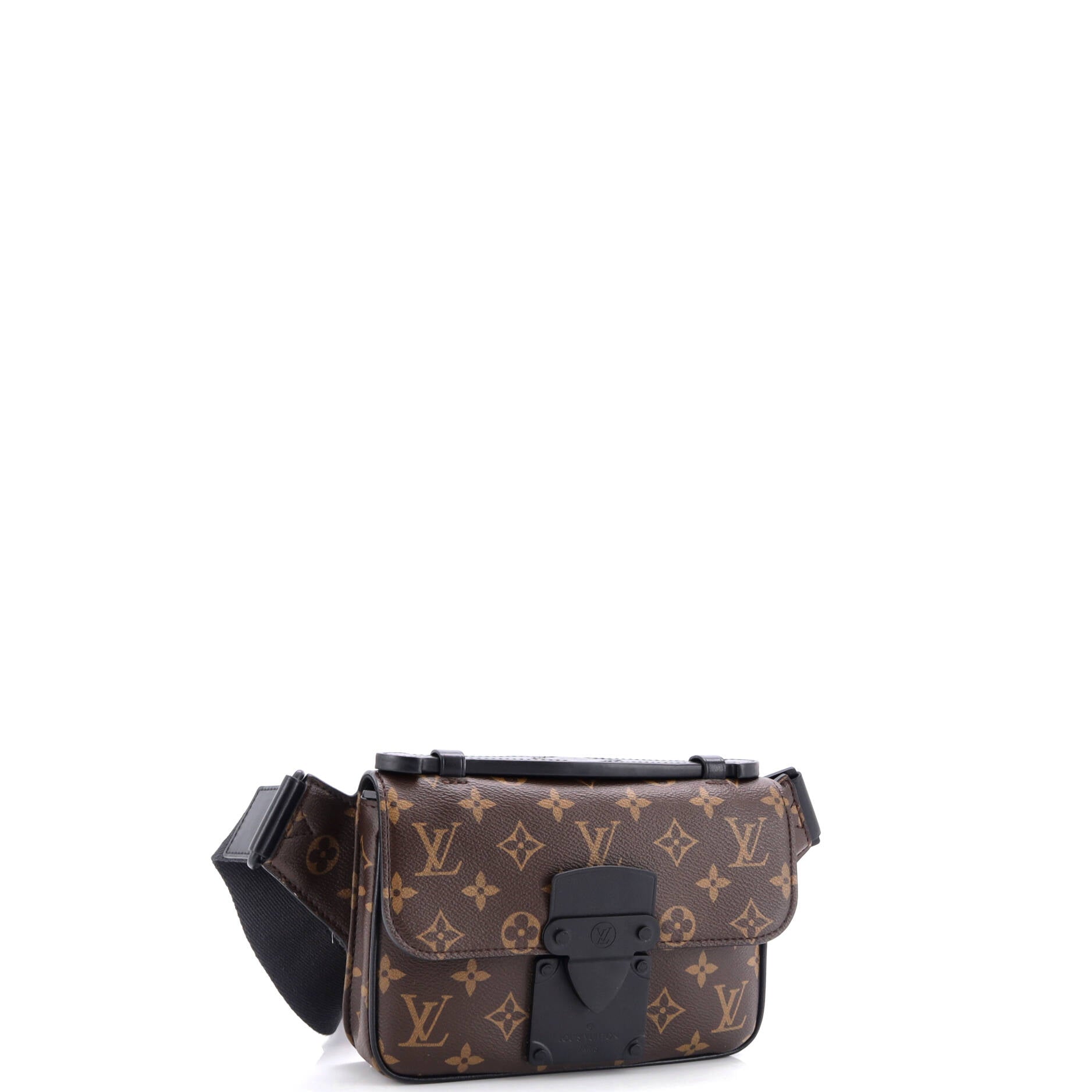 Louis Vuitton Lock Sling Bag Macassar Canvas Monogram Crossbody Bag