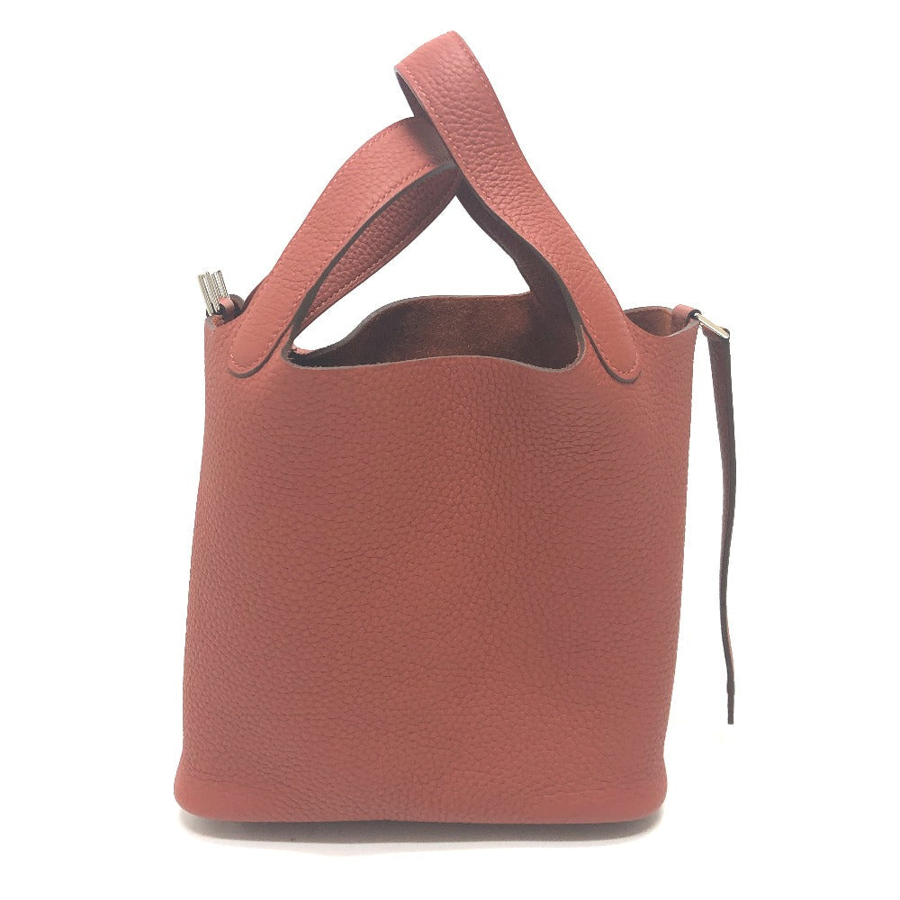 Hermes Handbag Taurillon Clemence Picotan Lock Pm Women Red Travel Bag 2814 22532 1