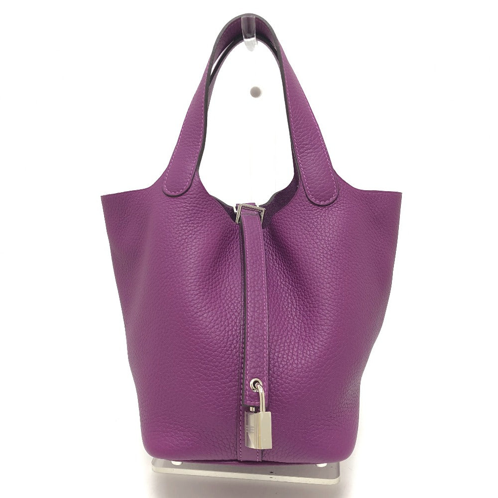 Purple Picotan Lock Pm Leather Travel Bag