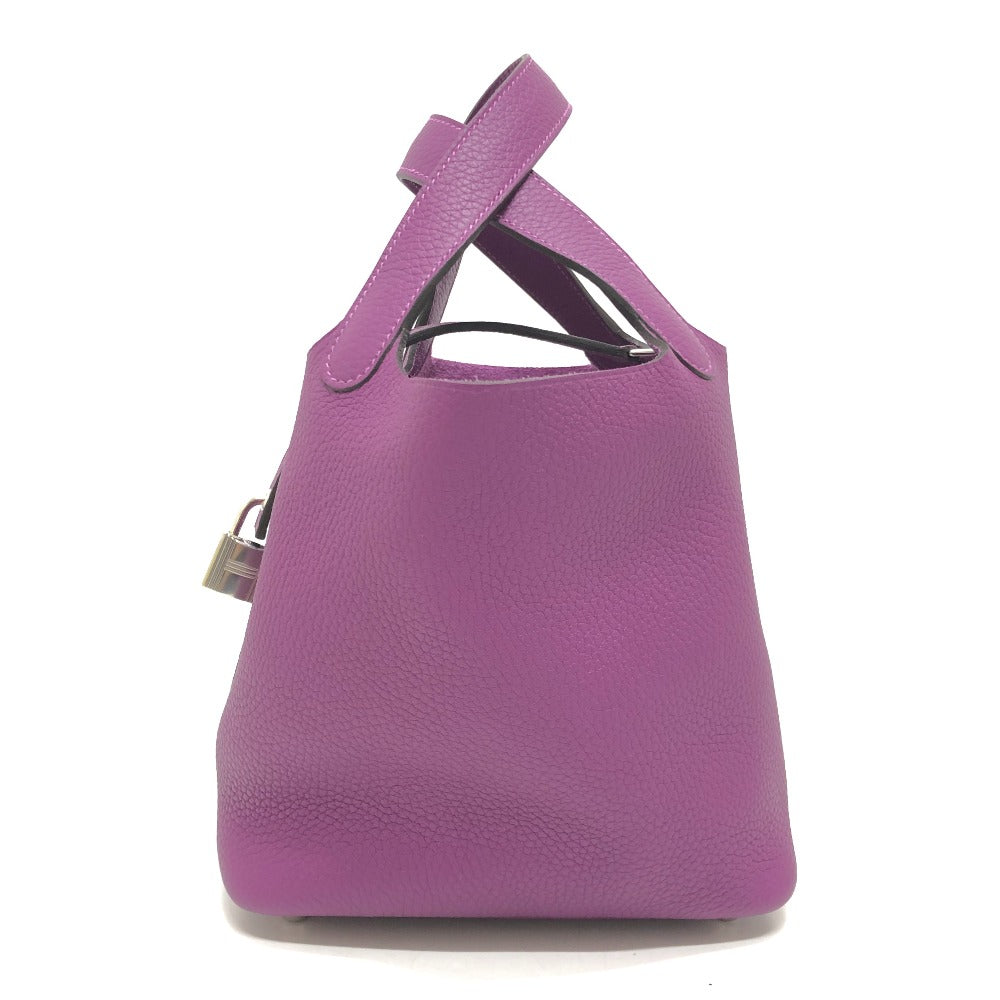 Purple Picotan Lock Pm Leather Travel Bag