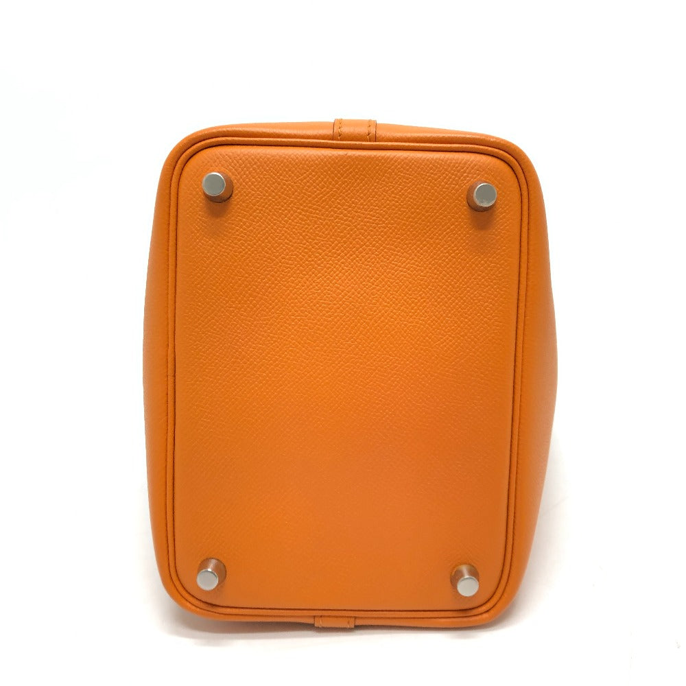 Epsom Orange Picotan Lock Pm Tresage Travel Bag