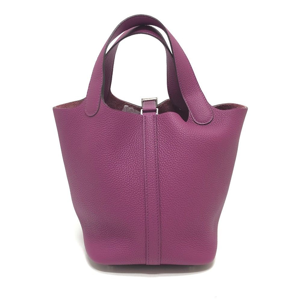 Hermes Handbag Togo Picotan Lock Pm Purple Travel Bag