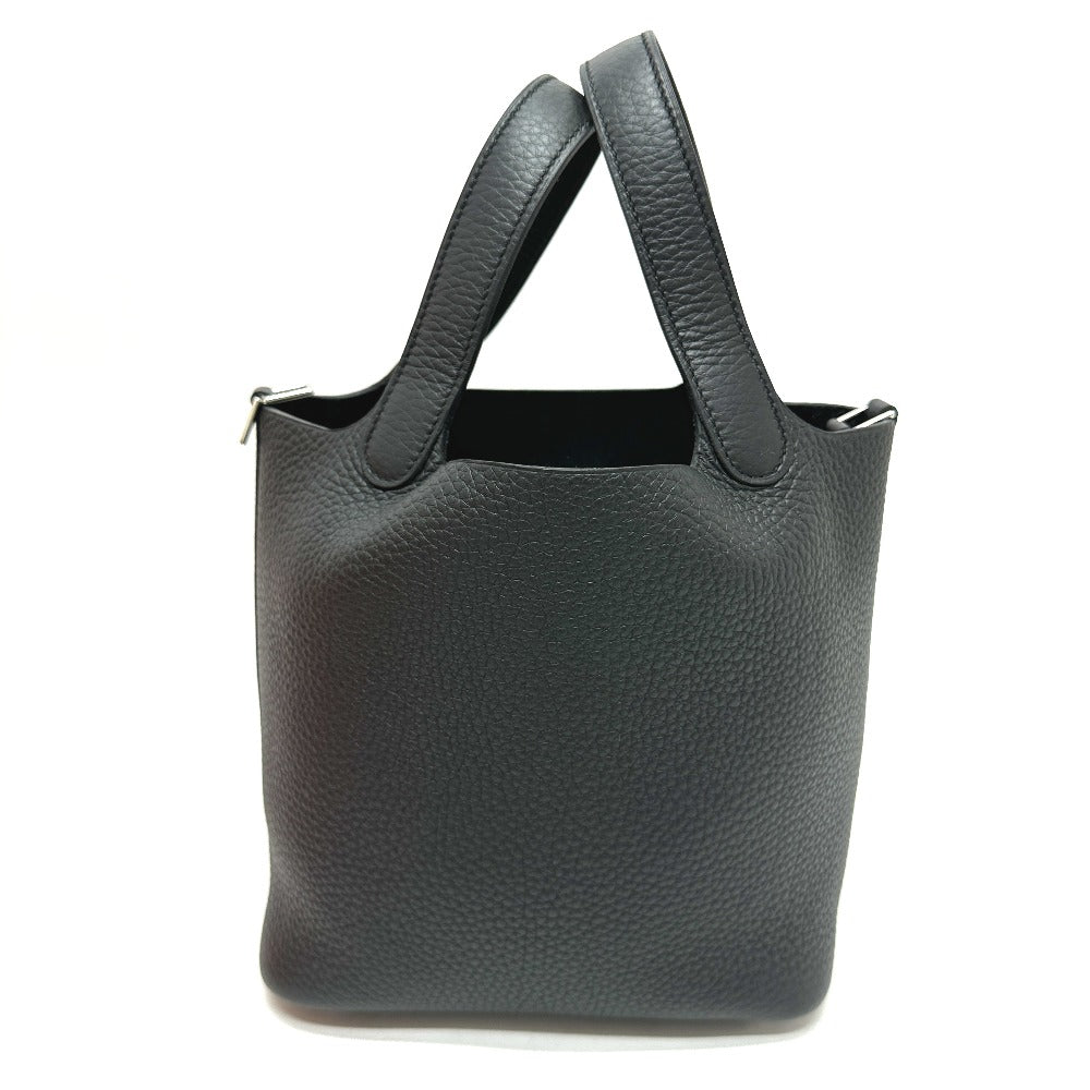 Taurillon Clemence Picotan Lock Pm Women Black Travel Bag