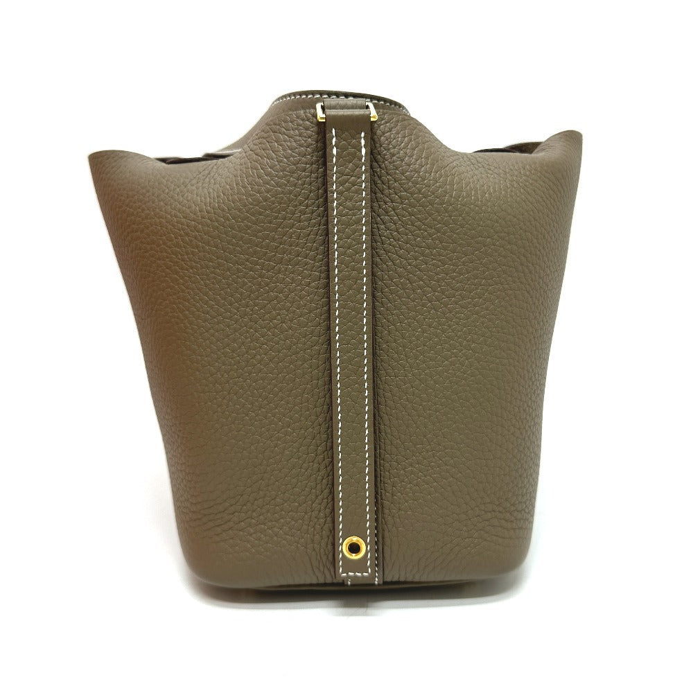 Taurillon Clemence Picotin Lock Pm Bag Beige Travel Bag