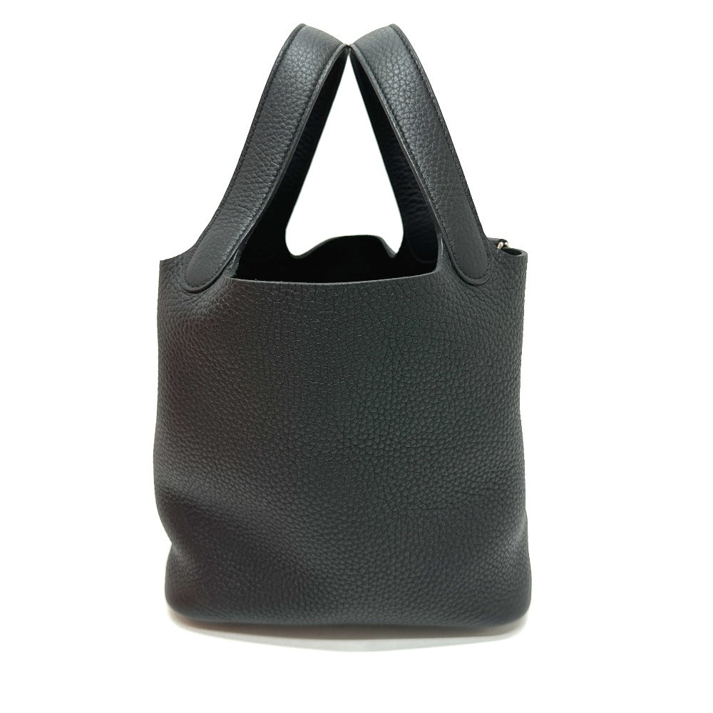 Hermes Handbag Taurillon Clemence Picotan Lock Pm Black Travel Bag 2814 24714 1