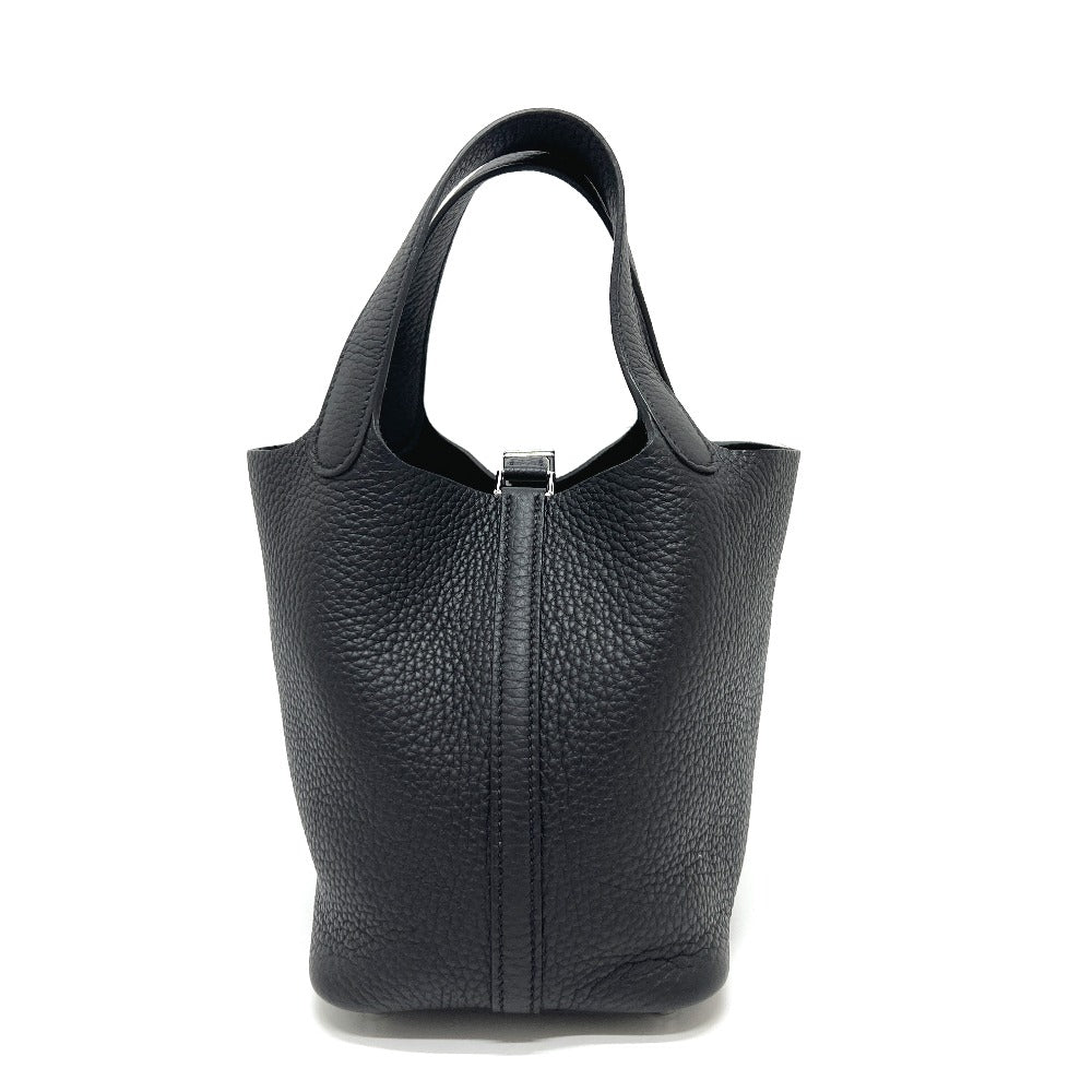 Taurillon Clemence Picotan Lock Pm Black Travel Bag
