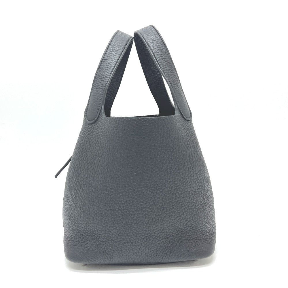 Taurillon Clemence Picotan Lock Pm Black Travel Bag