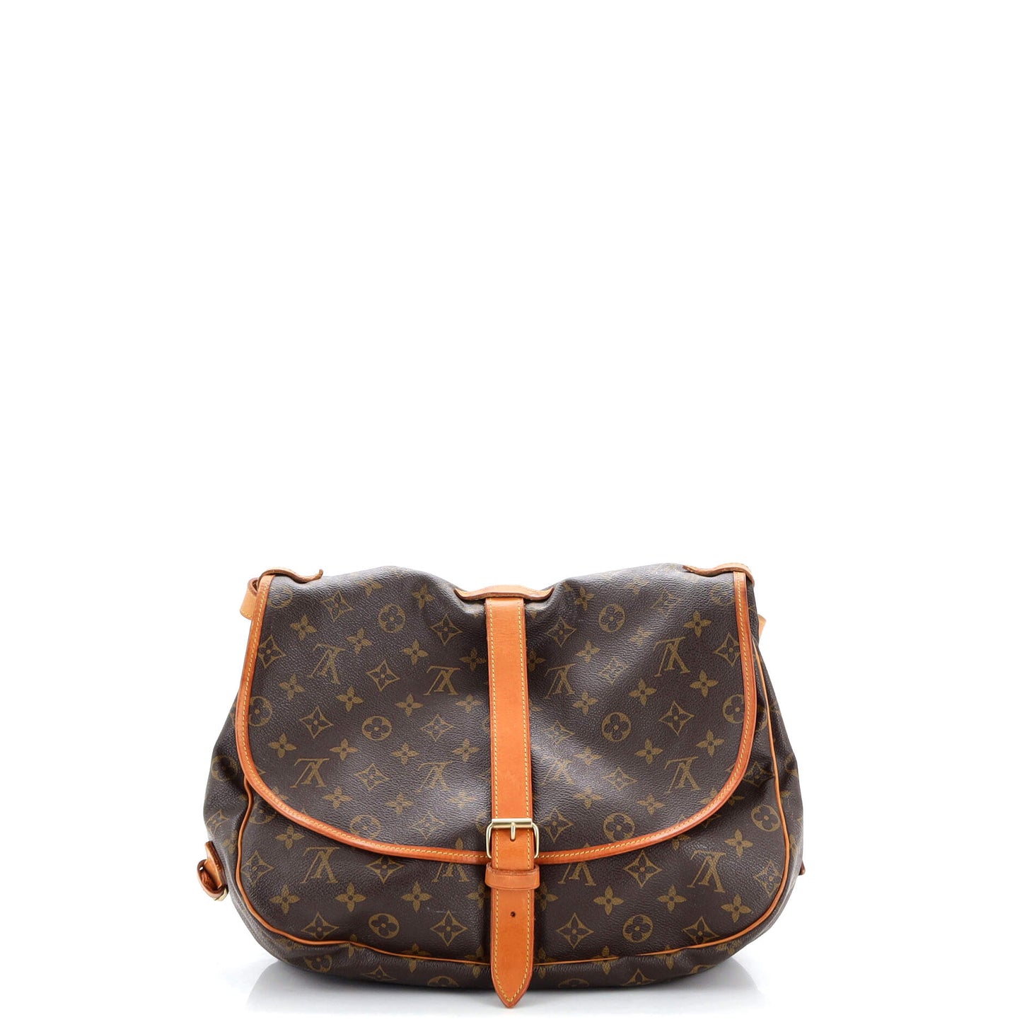 Louis Vuitton Saumur Handbag Canvas Monogram Travel Bag