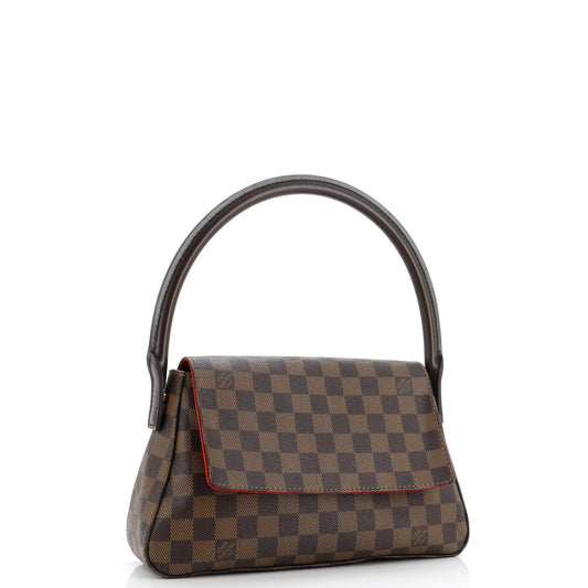 Louis Vuitton Looping Handbag Damier Mini Travel Bag