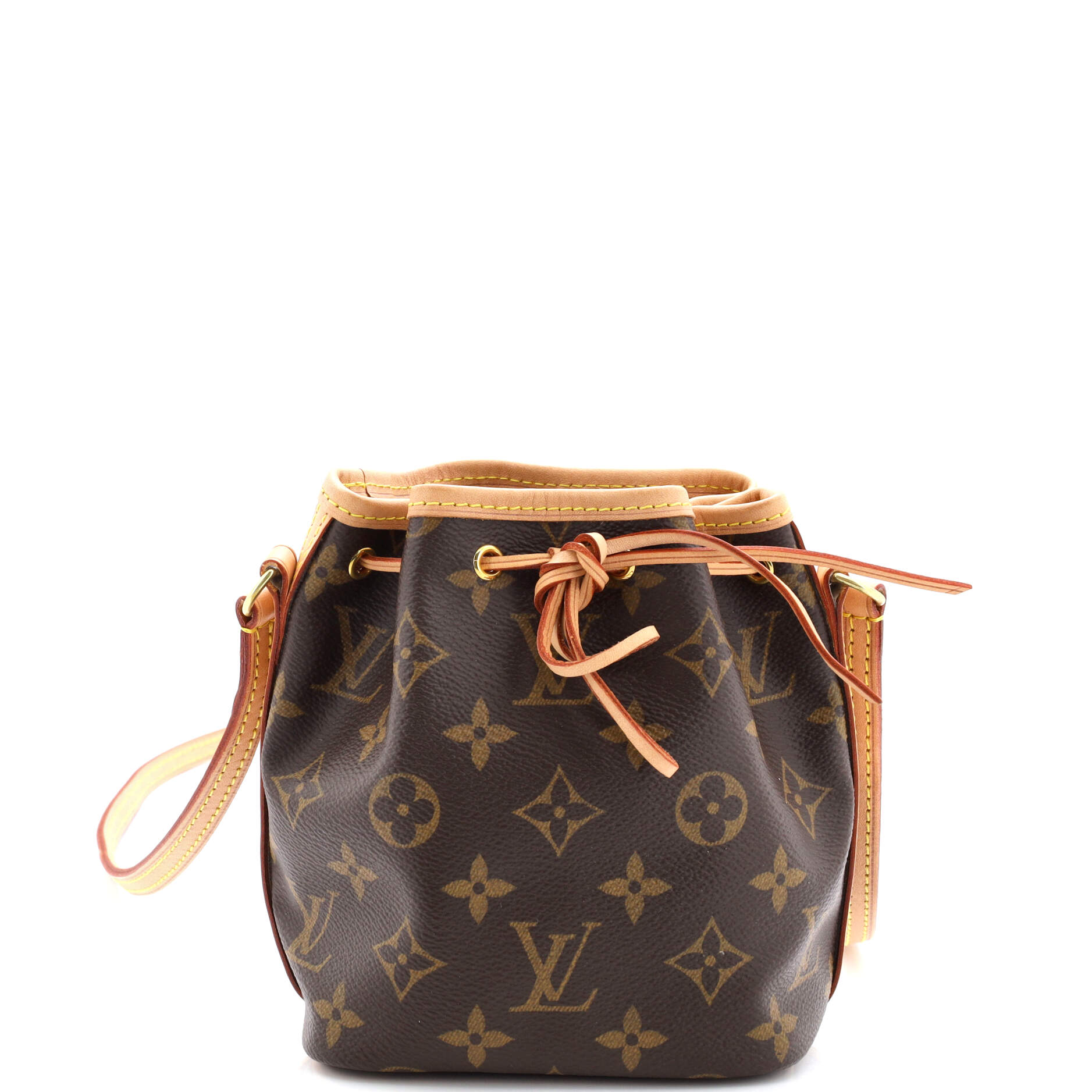 Louis Vuitton Noe Handbag Nano Canvas Monogram Bucket Bag