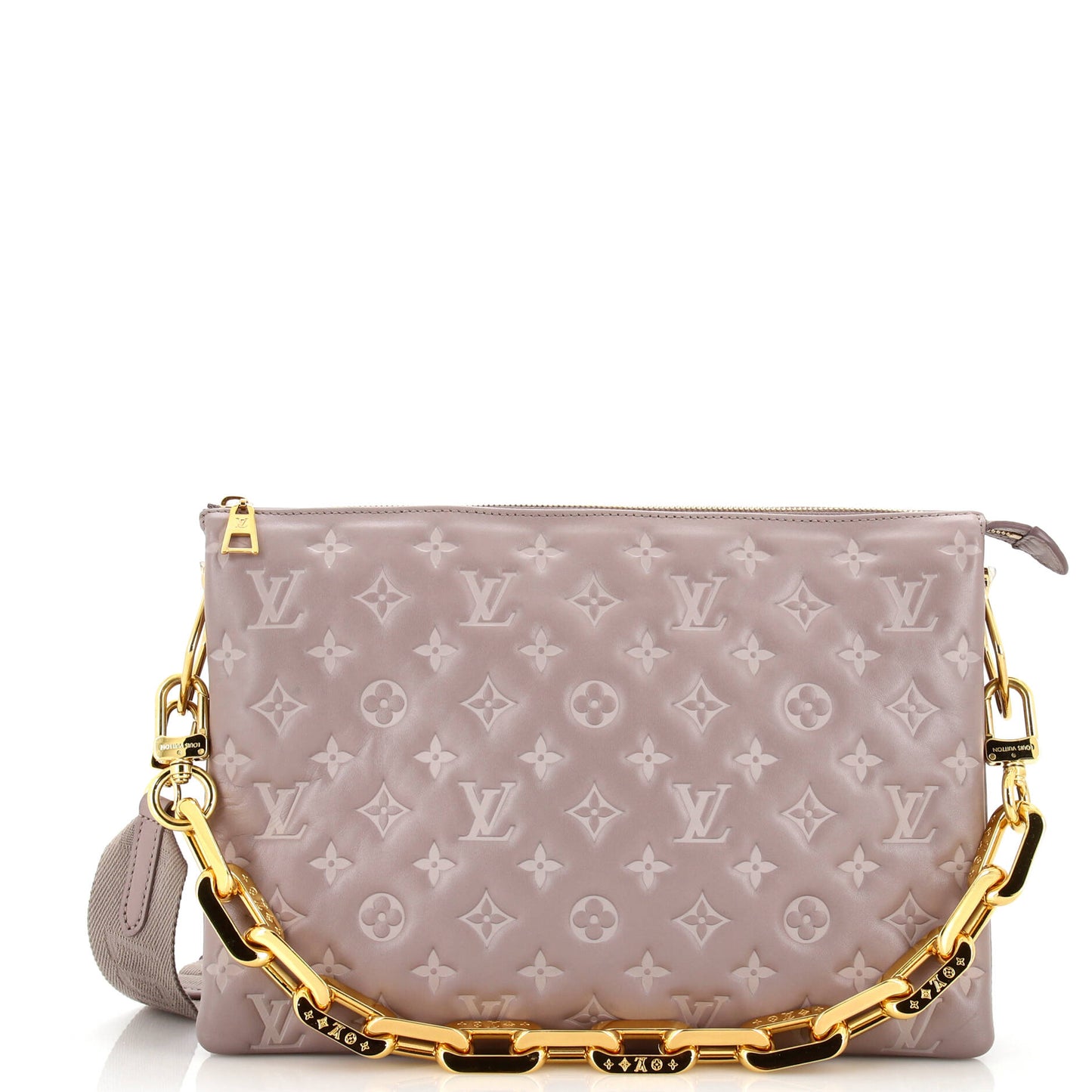 Louis Vuitton Coussin Bag Embossed Lambskin Mm Monogram Shoulder Bag