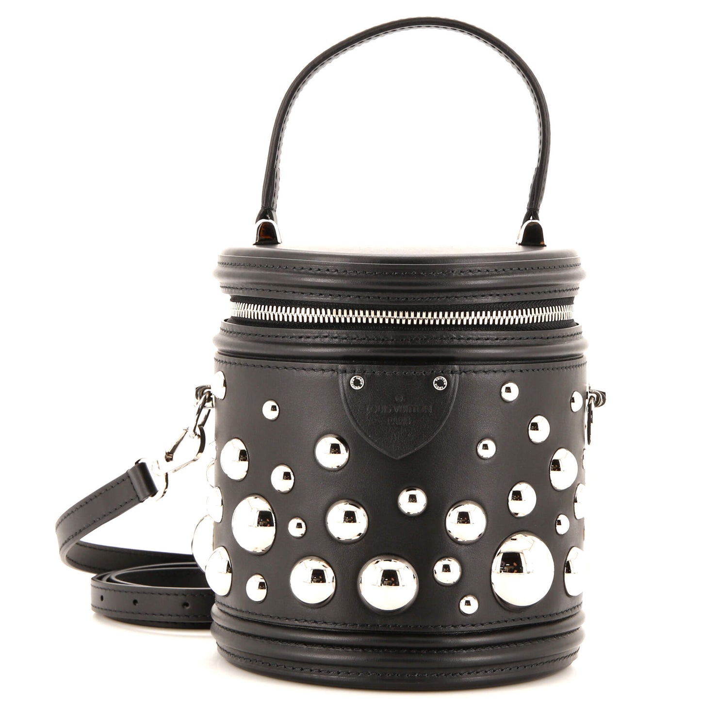 Louis Vuitton Cannes Handbag Yayoi Kusama Embellished Leather Travel Bag Leather 282928289