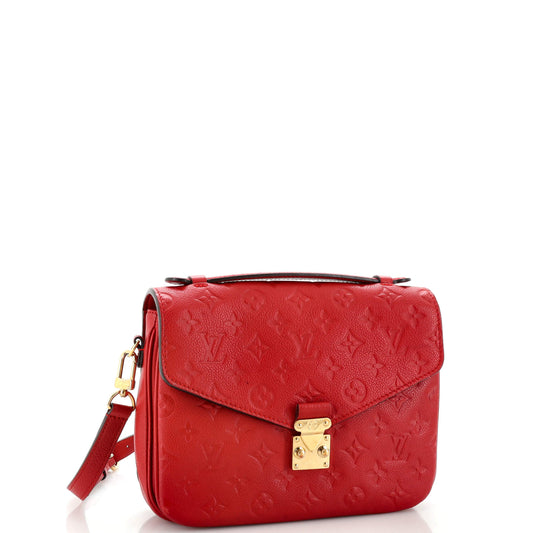 Louis Vuitton Pochette Metis Empreinte Shoulder Bag Leather Monogram